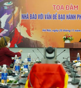 Nhà báo với vấn đề bạo hành phụ nữ và trẻ em