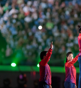 Thiêng liêng, tự hào lễ thượng cờ và rước đuốc tại khai mạc SEA Games 31