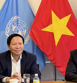 Đoàn công tác VOV thăm, làm việc với Phái đoàn thường trực Việt Nam tại Liên hợp quốc