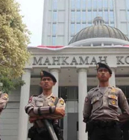 32.000 nhân viên an ninh bảo vệ phiên toà về gian lận bầu cử Indonesia