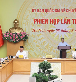 Thủ tướng chủ trì Phiên họp thứ ba của Ủy ban Quốc gia về chuyển đổi số