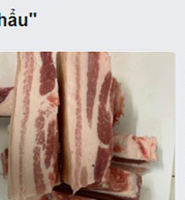 Thịt lợn nhập khẩu rao bán tràn lan trên chợ mạng, giá 