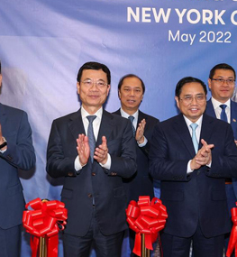 Thủ tướng Phạm Minh Chính tham dự Lễ khai trương Văn phòng FPT Software tại New York, Mỹ