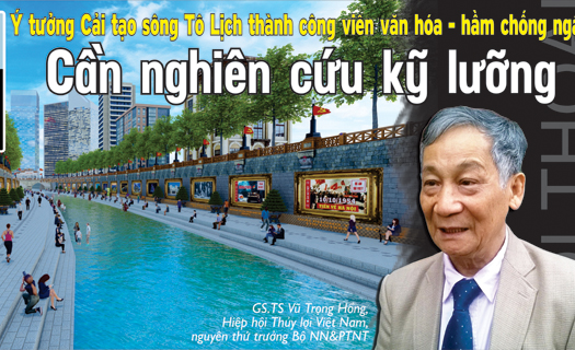 Ý tưởng Cải tạo sông Tô Lịch thành công viên văn hóa - hầm chống ngập