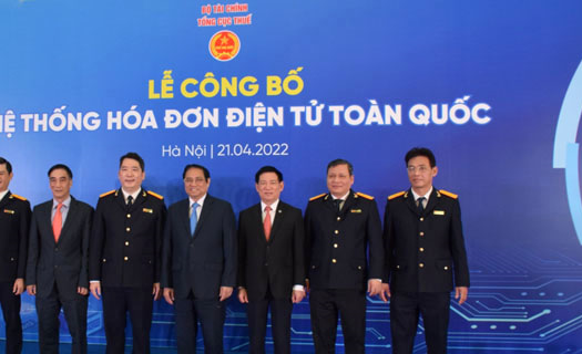 Thủ tướng Phạm Minh Chính dự lễ công bố hệ thống hóa đơn điện tử toàn quốc