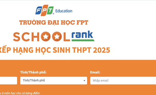 Chính thức mở công cụ SchoolRank 2025: Học sinh nhanh tay nhập điểm xem xếp hạng