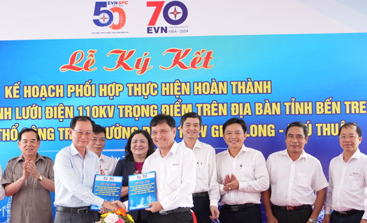 EVNSPC triển khai nhiều công trình trọng điểm tại tỉnh Bến Tre