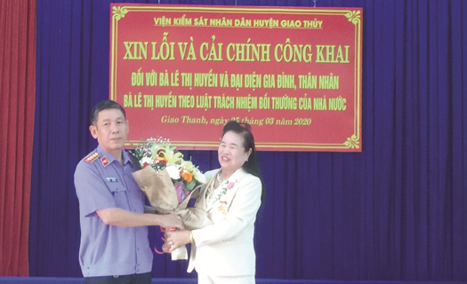Viết tiếp vụ nỗi oan của cô giáo Lê Thị Huyền (Nam Định): Giải oan sau 29 năm hàm oan
