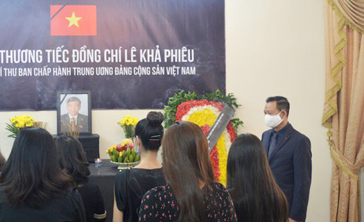 Đại sứ quán Việt Nam tại Ai Cập tổ chức lễ viếng Nguyên Tổng Bí thư Lê Khả Phiêu