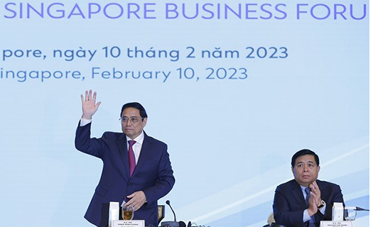 Thủ tướng Phạm Minh Chính tiếp các doanh nghiệp hàng đầu Singapore