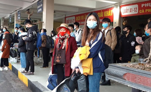 Dự kiến khách tại các bến xe Hà Nội dịp Tết không cao, hàng không 