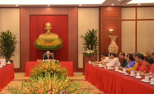 Tổng Bí thư gặp mặt 80 đại biểu dự Đại hội Chữ thập đỏ Việt Nam lần thứ 11