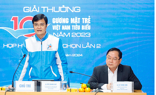 Công bố 10 gương mặt trẻ Việt Nam tiêu biểu năm 2023