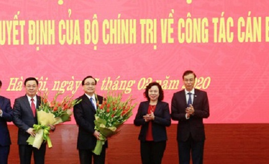 Ông Vương Đình Huệ được phân công làm Bí thư Thành ủy Hà Nội.
